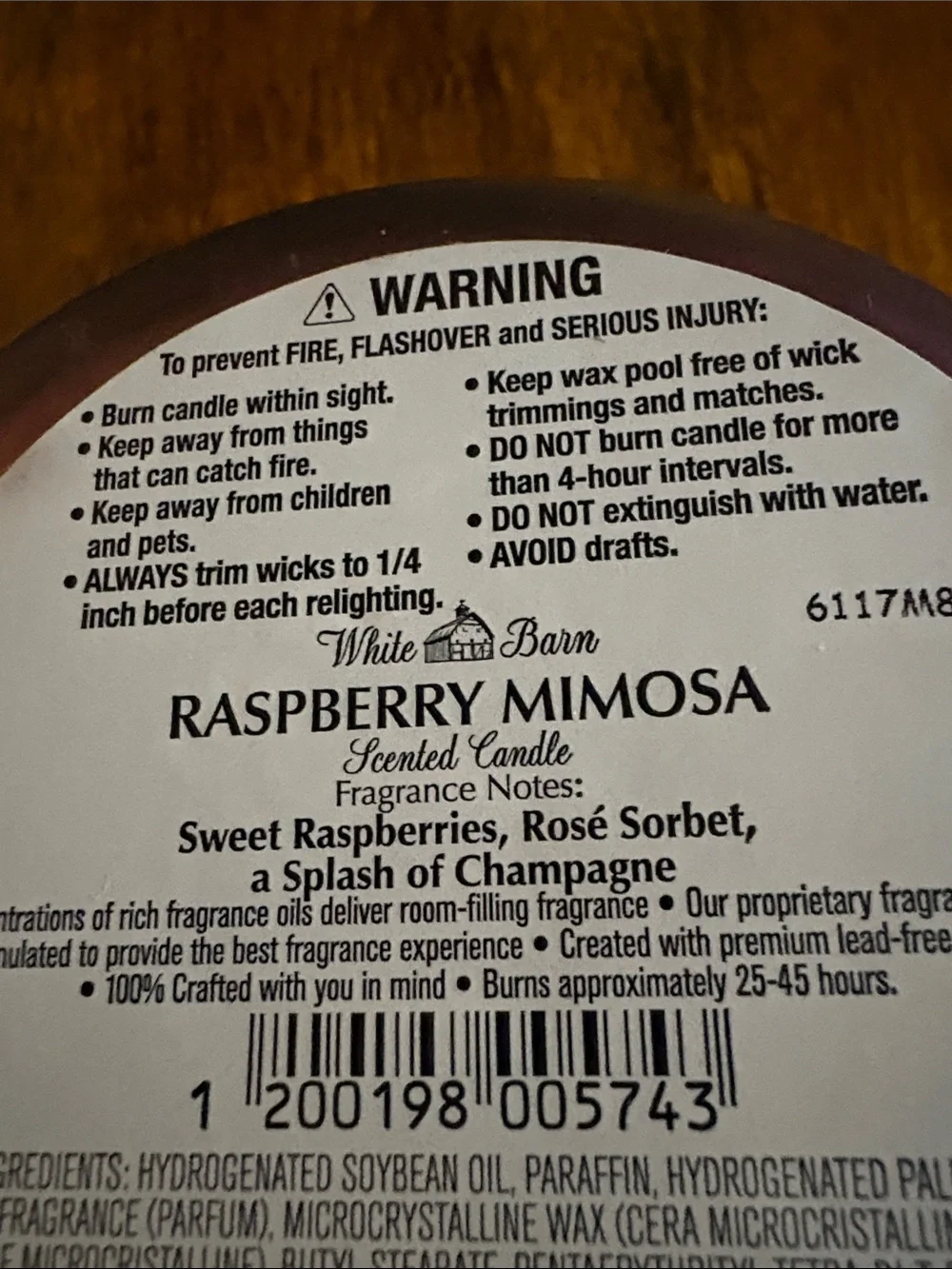 White Barn nwt “raspberry